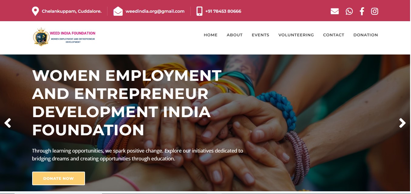Weed India NGO Website